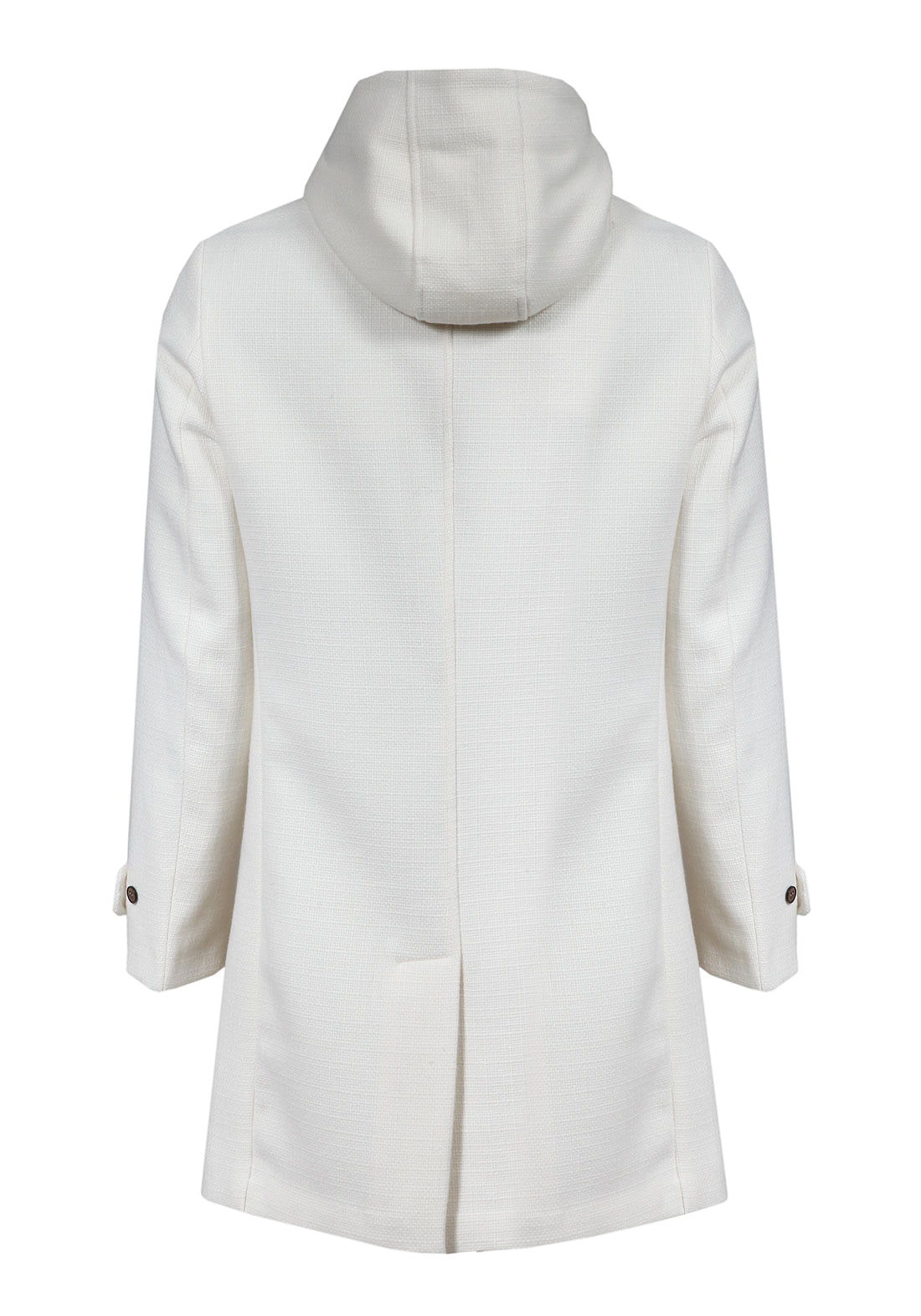 Coat with Hood - Cream -