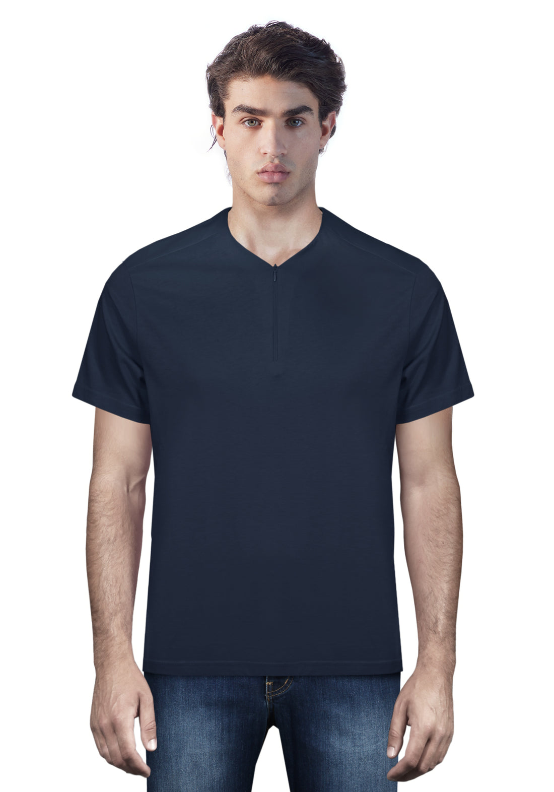 Primo Emporio T-shirt con zip mezza manica