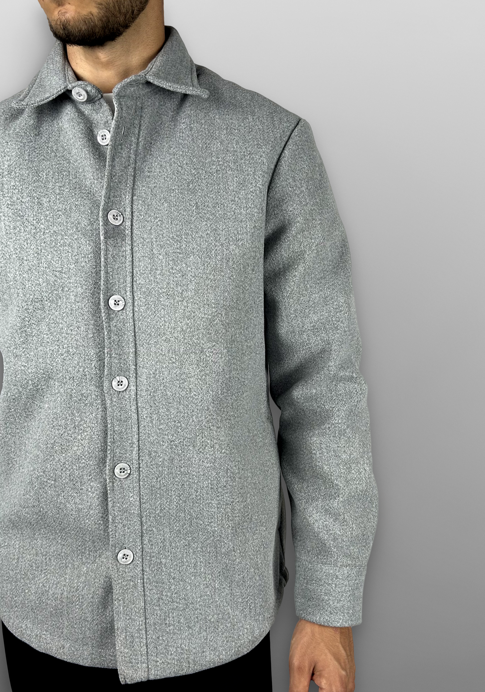 Overshirt in wool