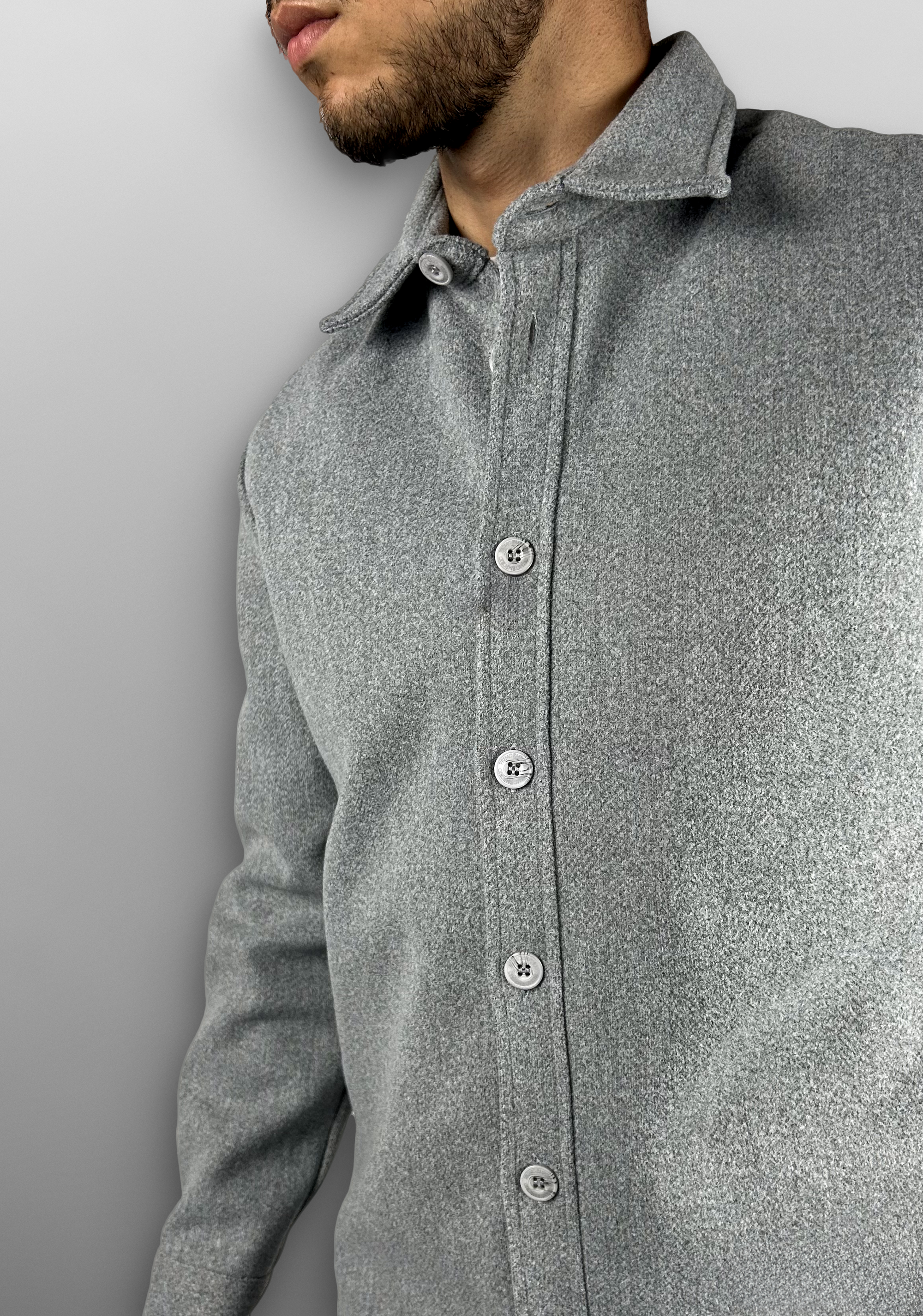 Overshirt in wool