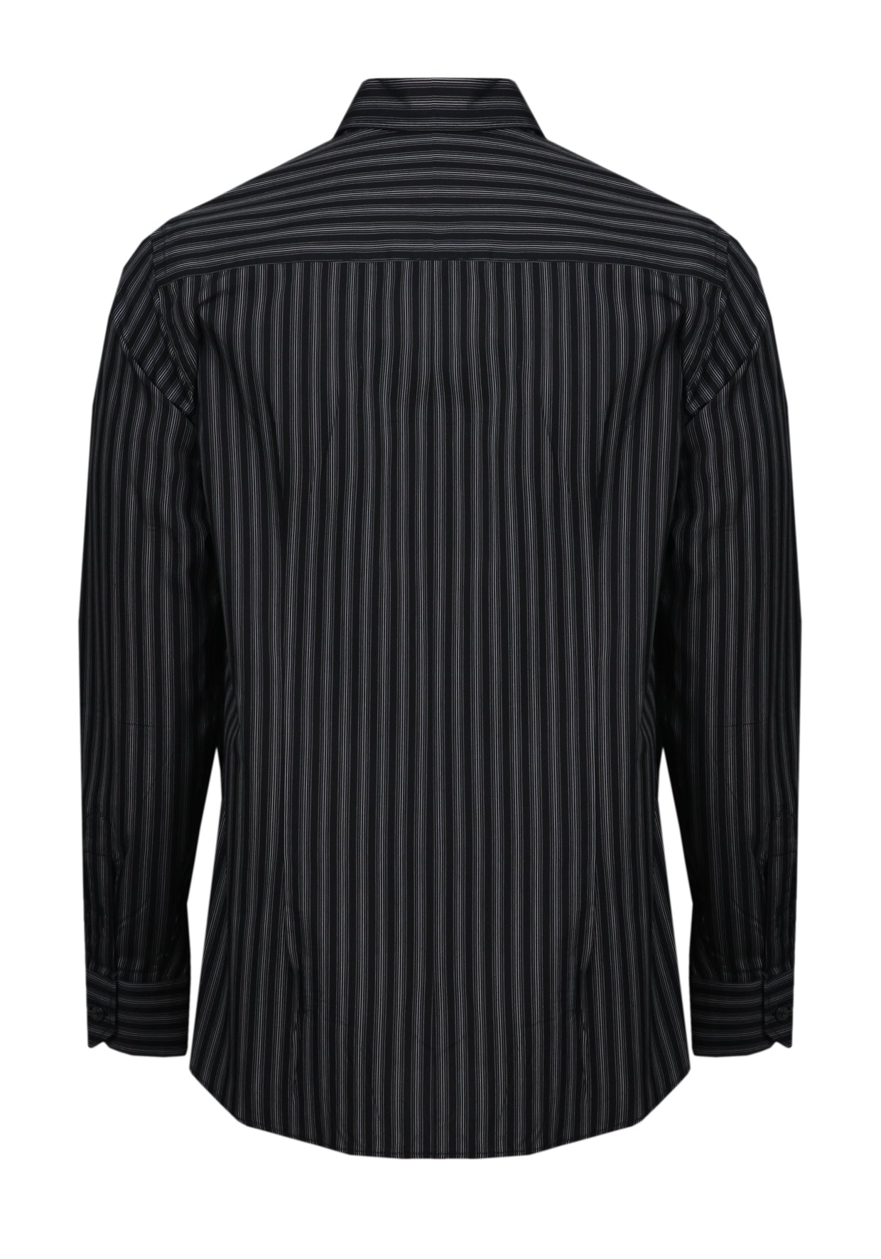 Mens black pinstripe shirt best sale