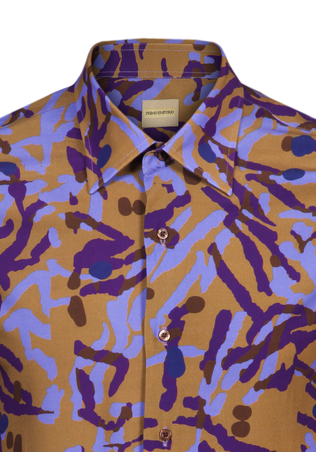 Abstract Viscose Shirt -Lilac-