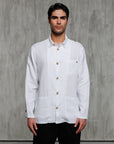 Giacca Over Shirt Lino 100%
