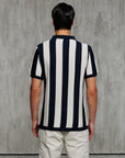 Short sleeve pole with vertical bands