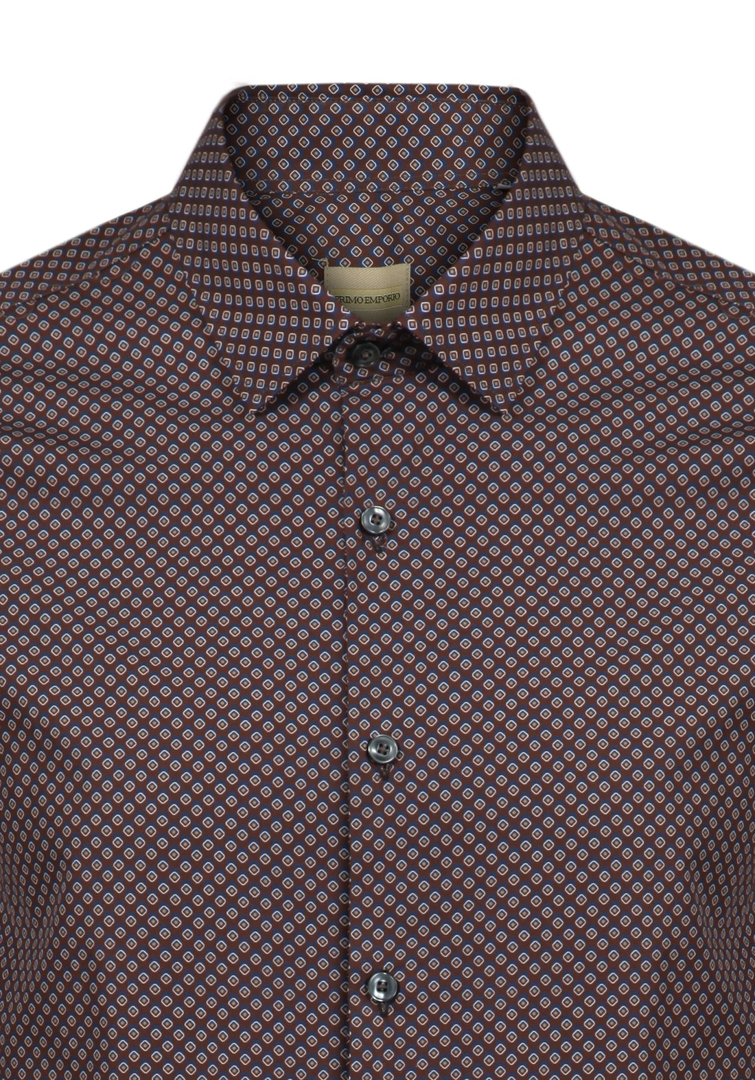 Micro Patterned Shirt Color - Bordeaux