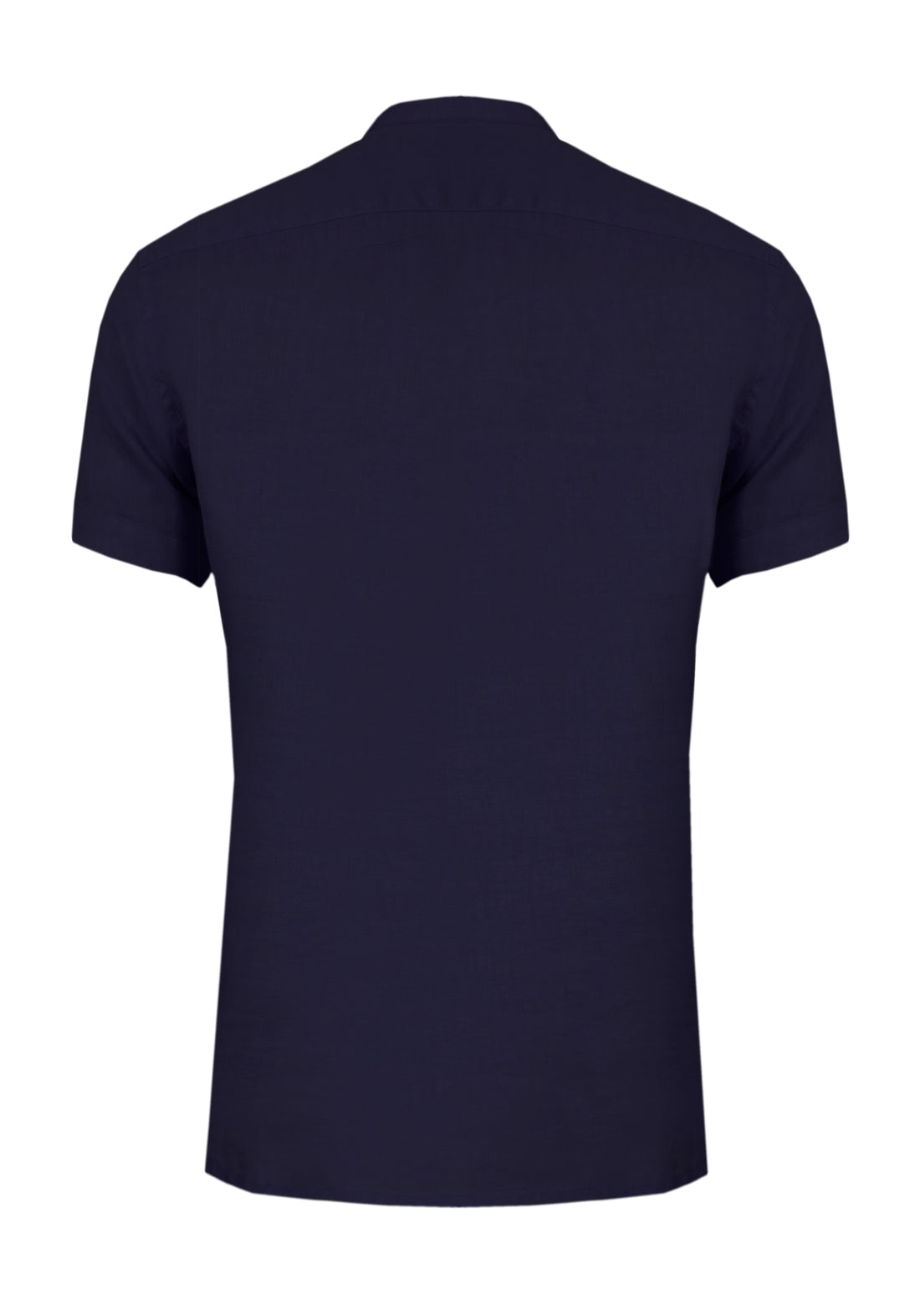 Camicia di Lino Coreana Mezza Manica - Blue