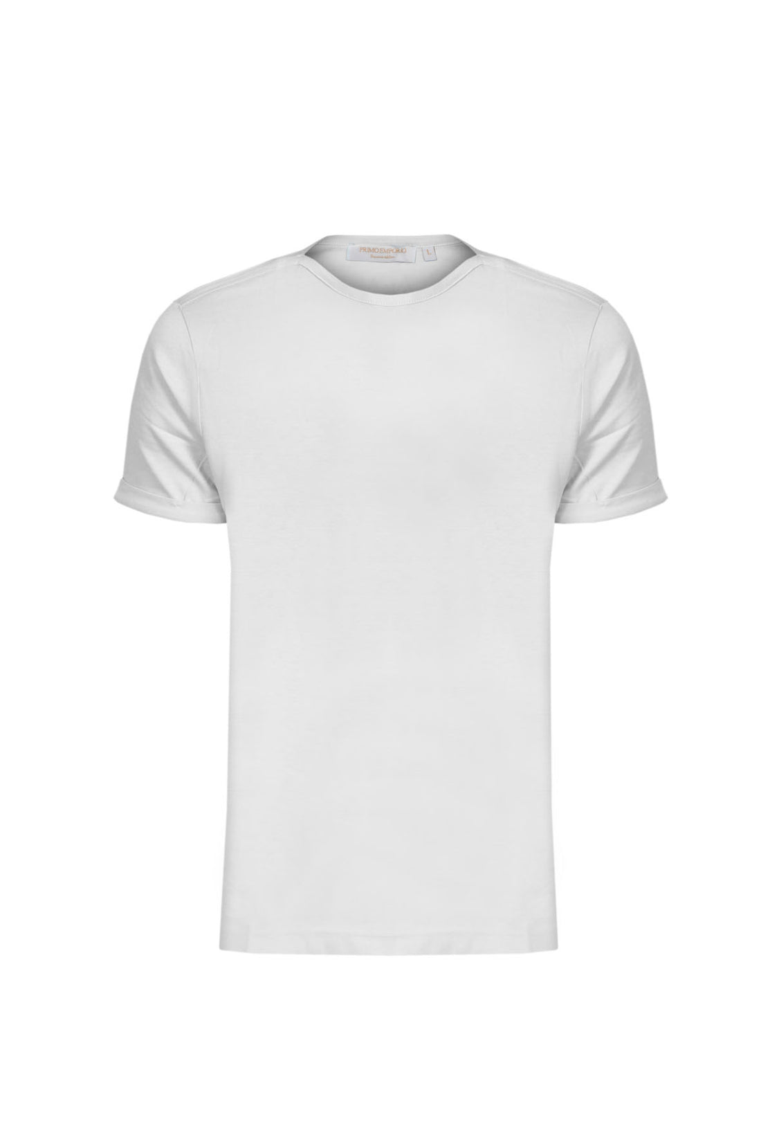 Boat Neck Half Sleeve T-Shirt - White