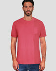 Double Fabric Round Neck T-Shirt with pocket