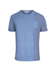 T-Shirt Giro Collo Doppio Tessuto con taschino