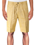 Linen Bermuda shorts with drawstring