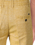 Linen Bermuda shorts with drawstring