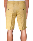 Linen Bermuda shorts with drawstring