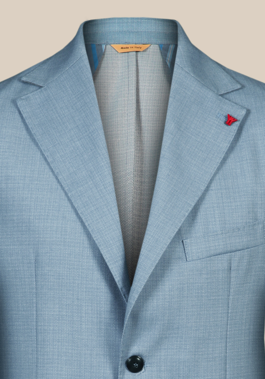 Single-breasted woven cotton suit