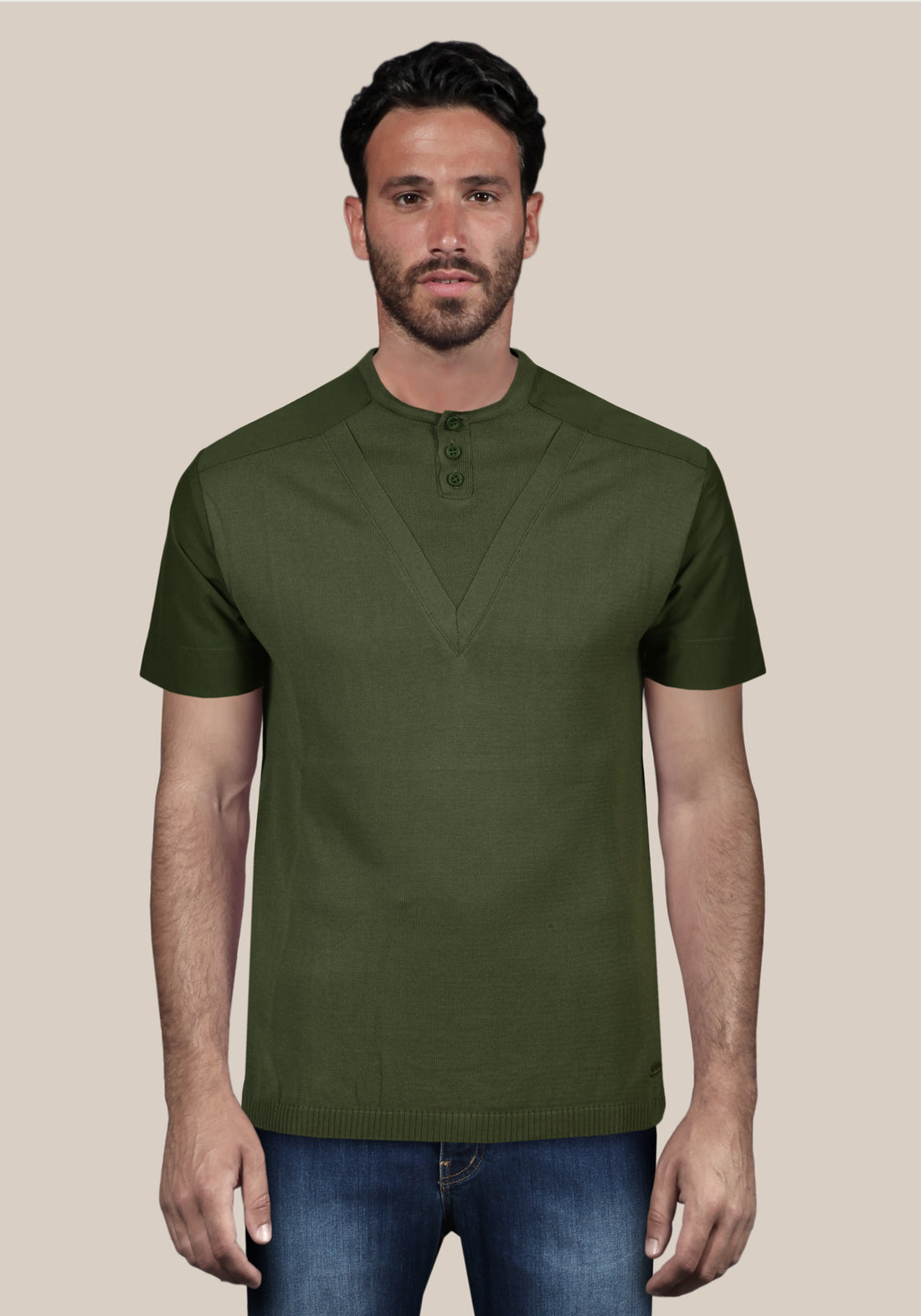 Primo Emporio Maglia in cotone con Bottoni