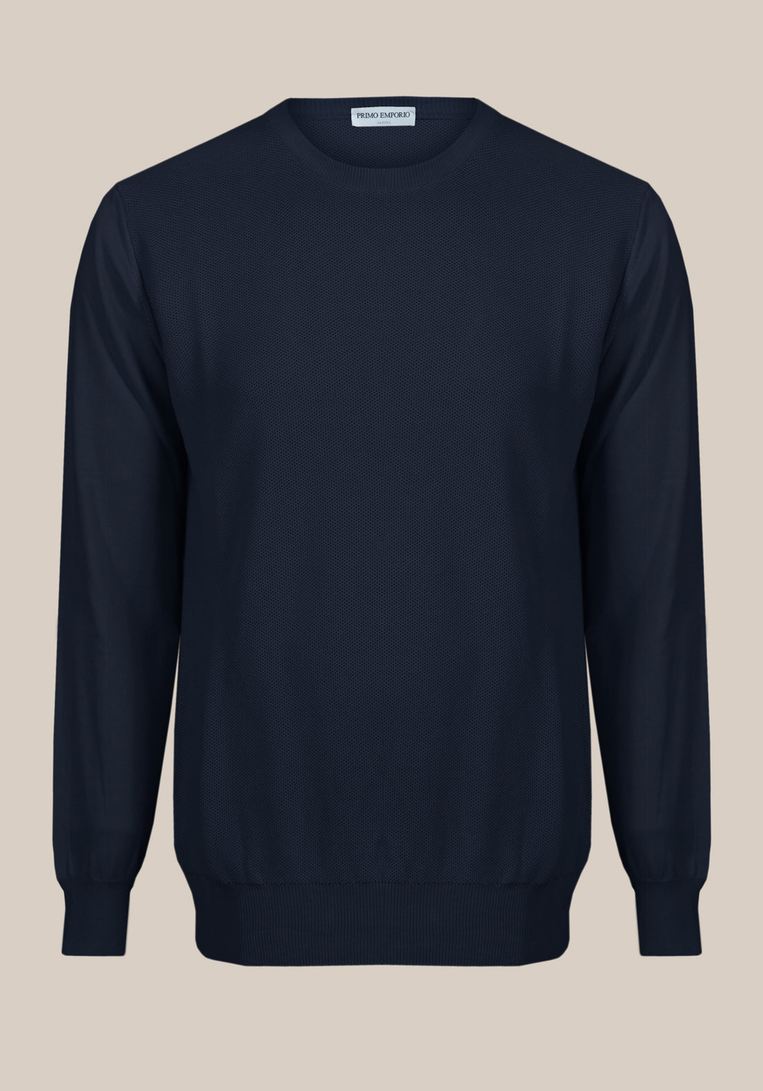 Primo Emporio Maglia giro collo tessitura punto riso