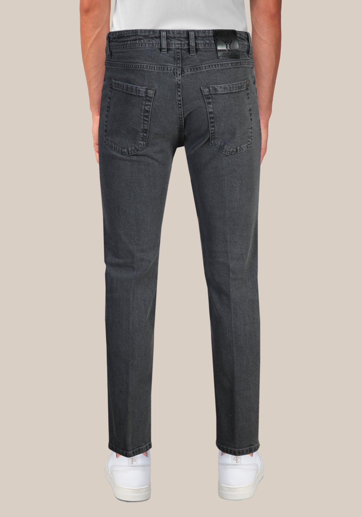 Jeans regular fit lavaggio Grigio