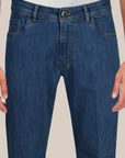 Jeans regular fit lavaggio Medio Blue