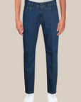 Jeans regular fit lavaggio Medio Blue