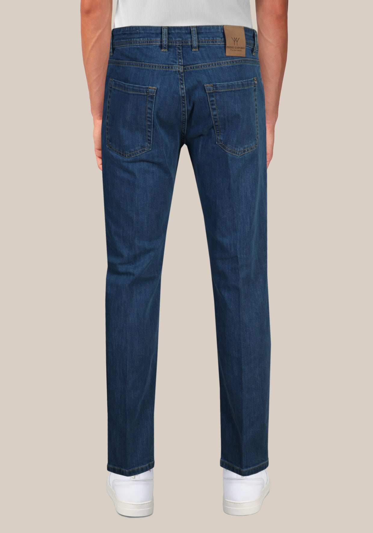 Jeans regular fit lavaggio Medio Blue