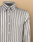 Camicia manica lunghe a righe