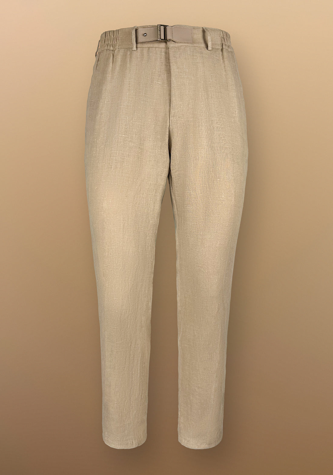 Primo Emporio Pantalone in Lino con cinturino in Ecopelle