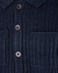 Cardigan in lana con Bottoni interno Pile