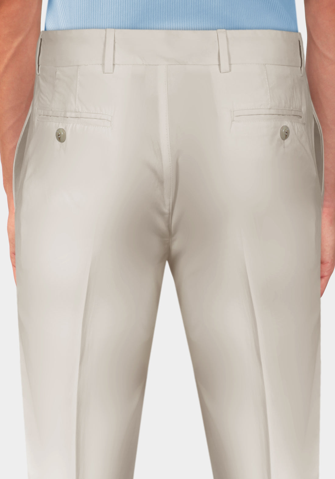 Pantalone in Cotone con Pence - Beige