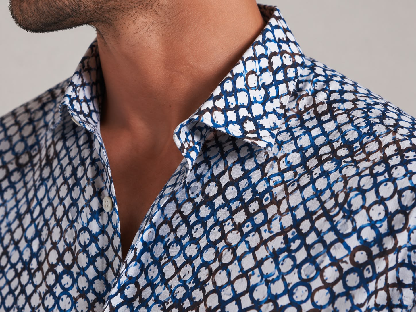 Camicia coreana manica lunga